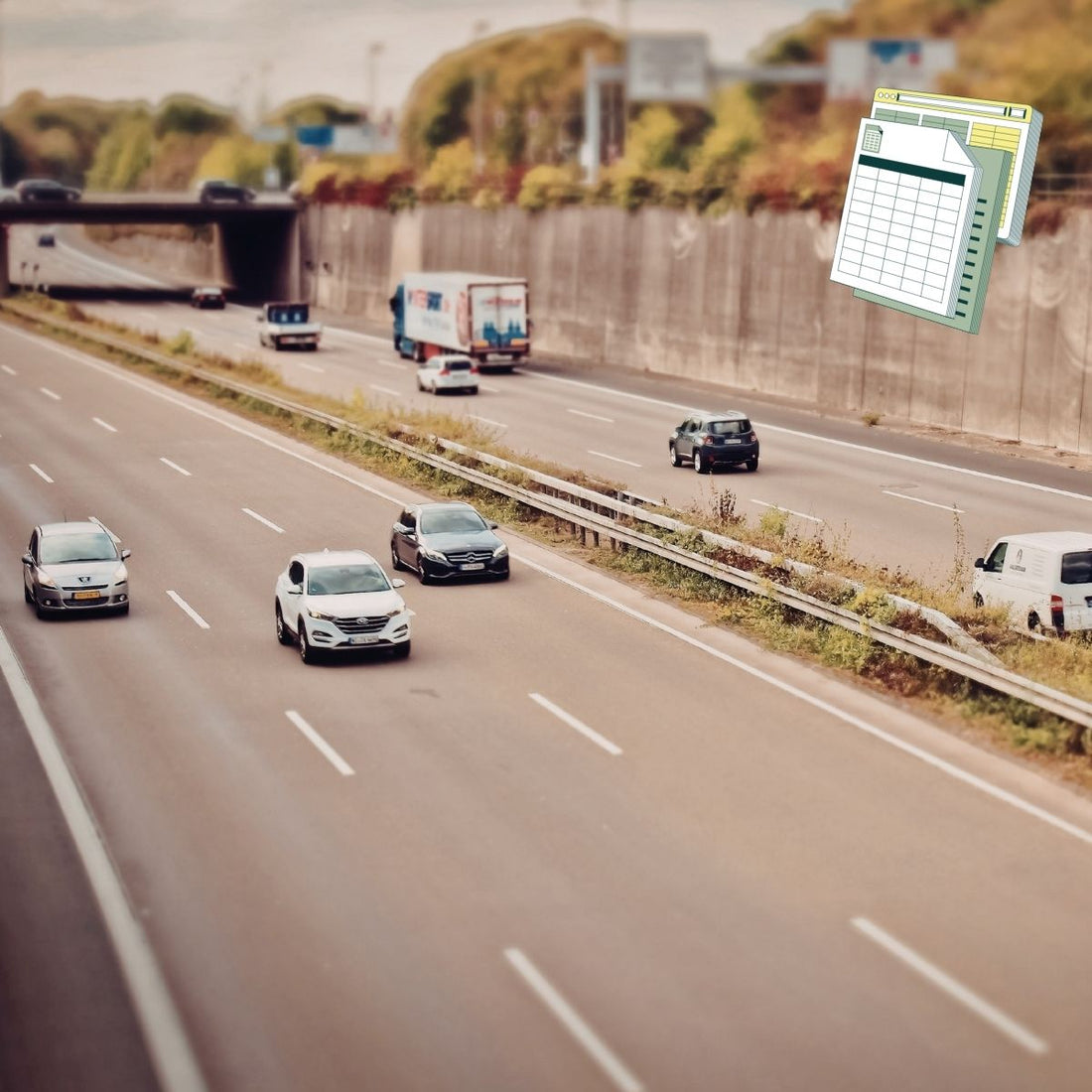 Tableau Excel calcul avantage en nature véhicule pour voiture de fonction
